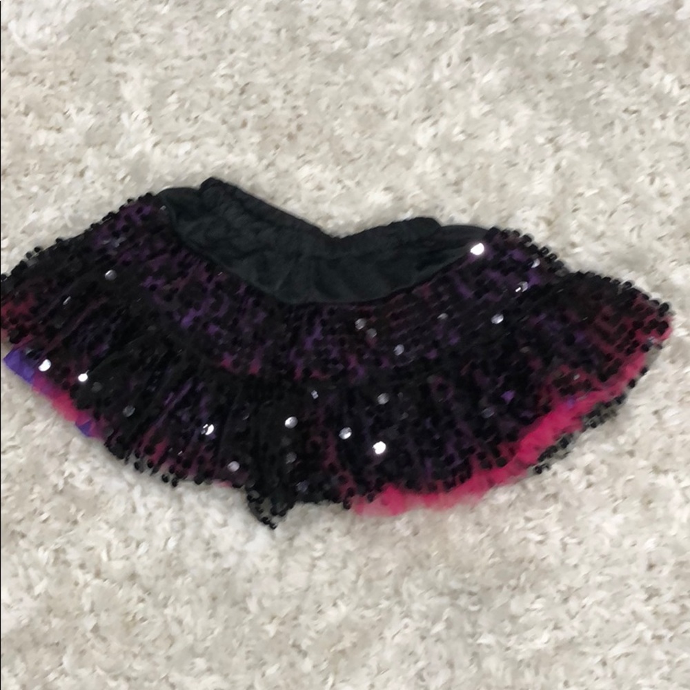 Black Sequin Ruffle TuTu